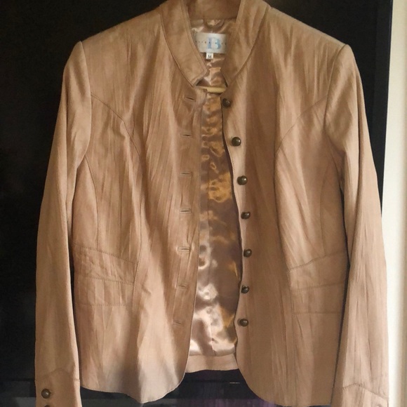 Alice Blue Leather Jacket - Picture 2 of 8